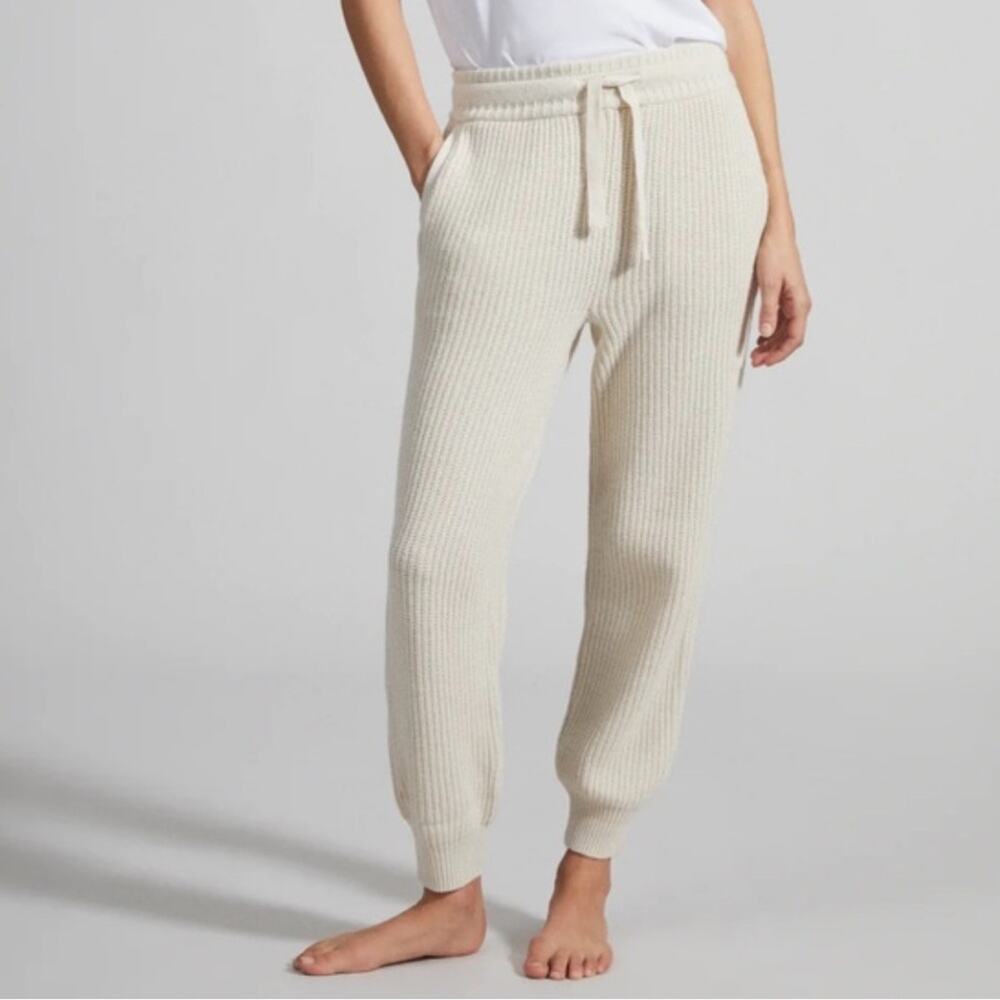 Paradis Perdus Aurele Ivory Knitted Jogger Pant Size MEDIUM